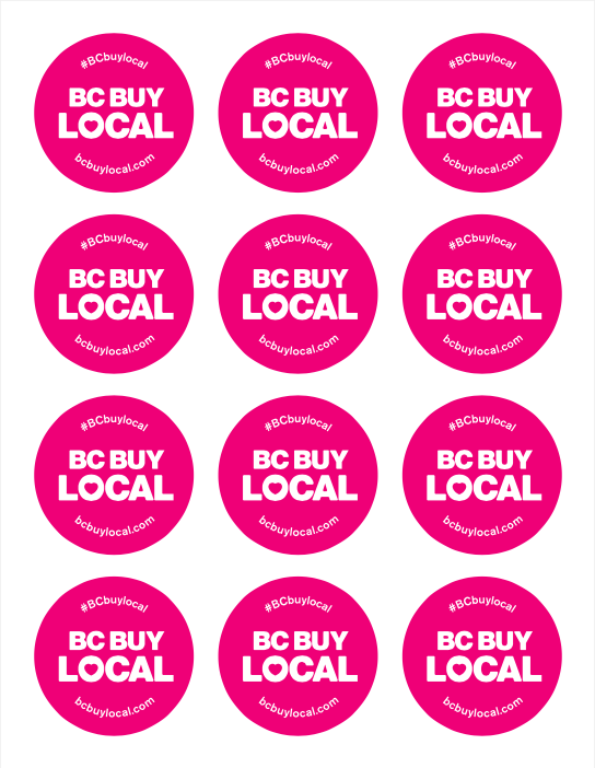 BC Buy Local sticker 2"