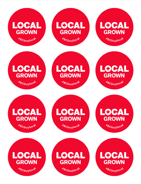 Local Grown Sticker 2"